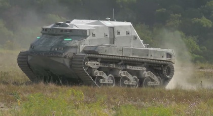 DARPA tests 12-ton robot tank with scary-looking green eyes